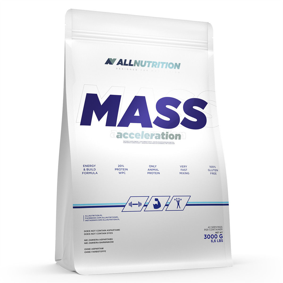 20220411094349_allnutrition_mass_acceleration_3000gr_chocolate_cookies Mass Acceleration Chocolate & Cookies 3000g - Image 1