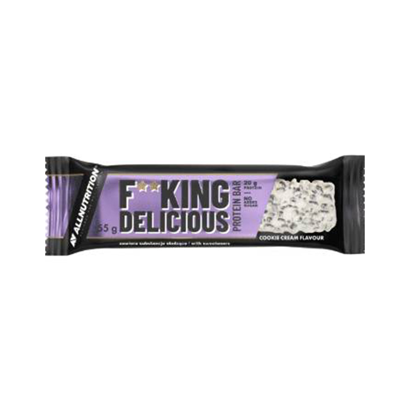 Fitking Delicious protein bar cookie cream 55g - Image 1