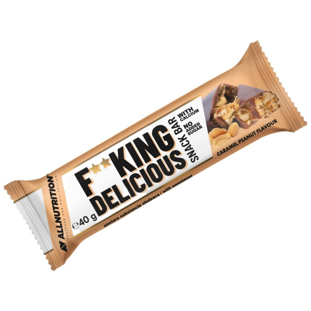 Fitking Delicious snack bar caramel peanut 40g - Image 1