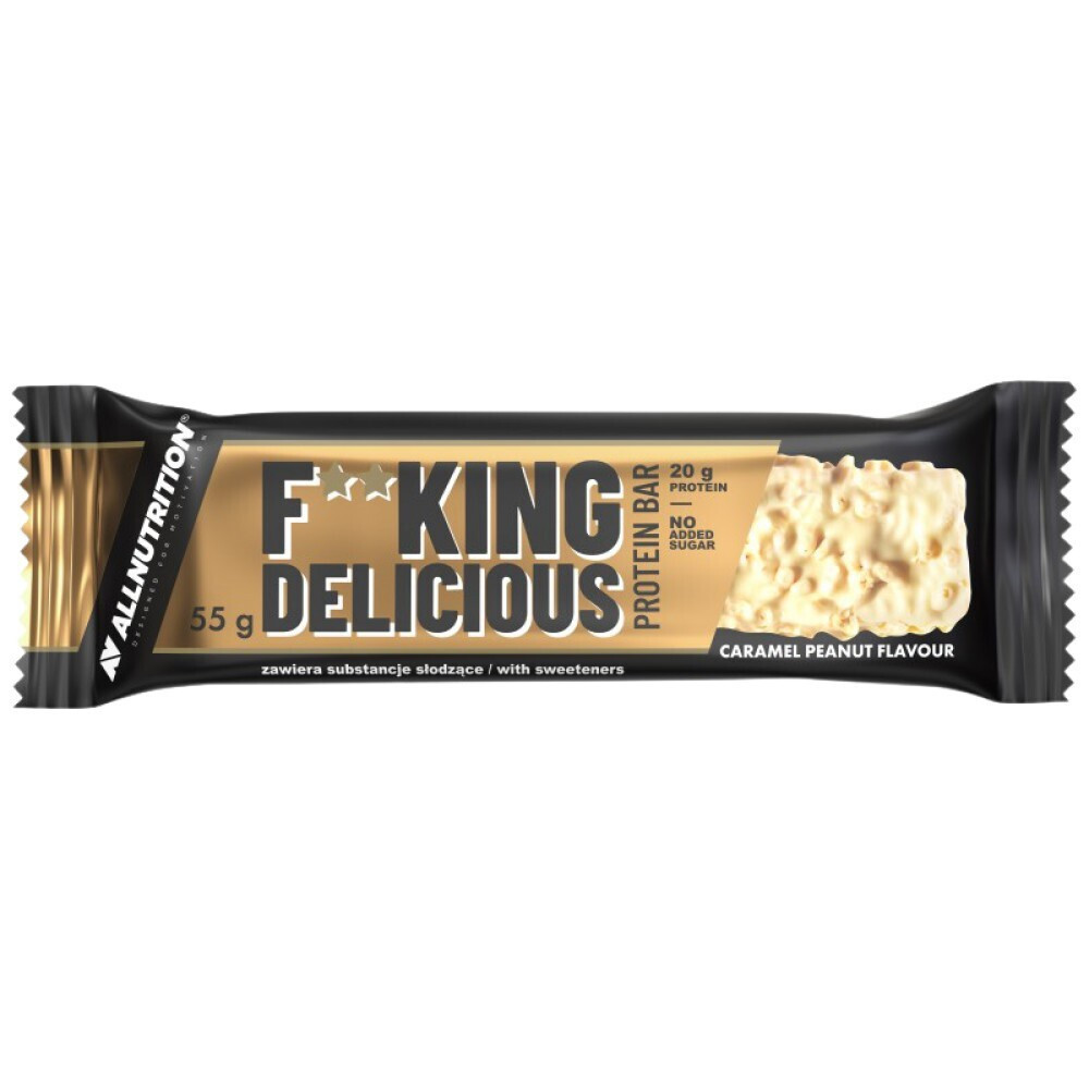 Fitking Delicious protein bar caramel peanut 55g - Image 1