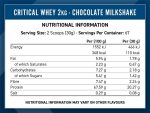 Critical Whey Protein 2000gr Chocolate Milkshake - Image 2