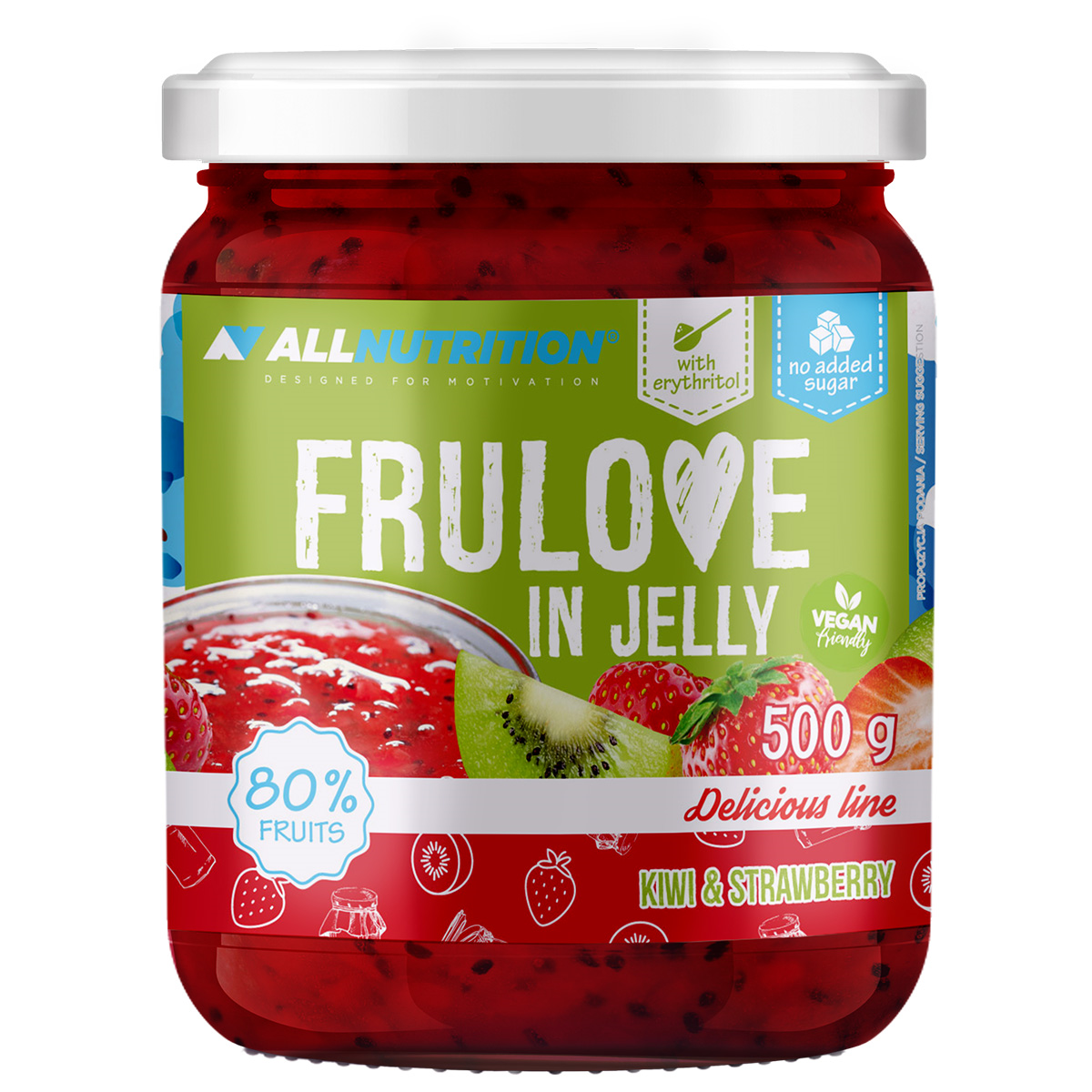 frulove FRULOVE In Jelly Kiwi & Strawberry 500g - Image 1