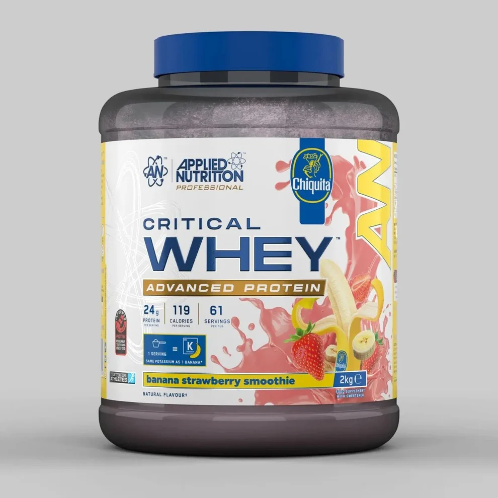 Critical_Whey_Professional_2kg_-_Chiquita_Banana_Strawberry_Smoothie_da500070-0ffa-492f-a06a-d41c37dfdeb8 Applied Nutrition Critical Whey Protein 2000gr - Image 1